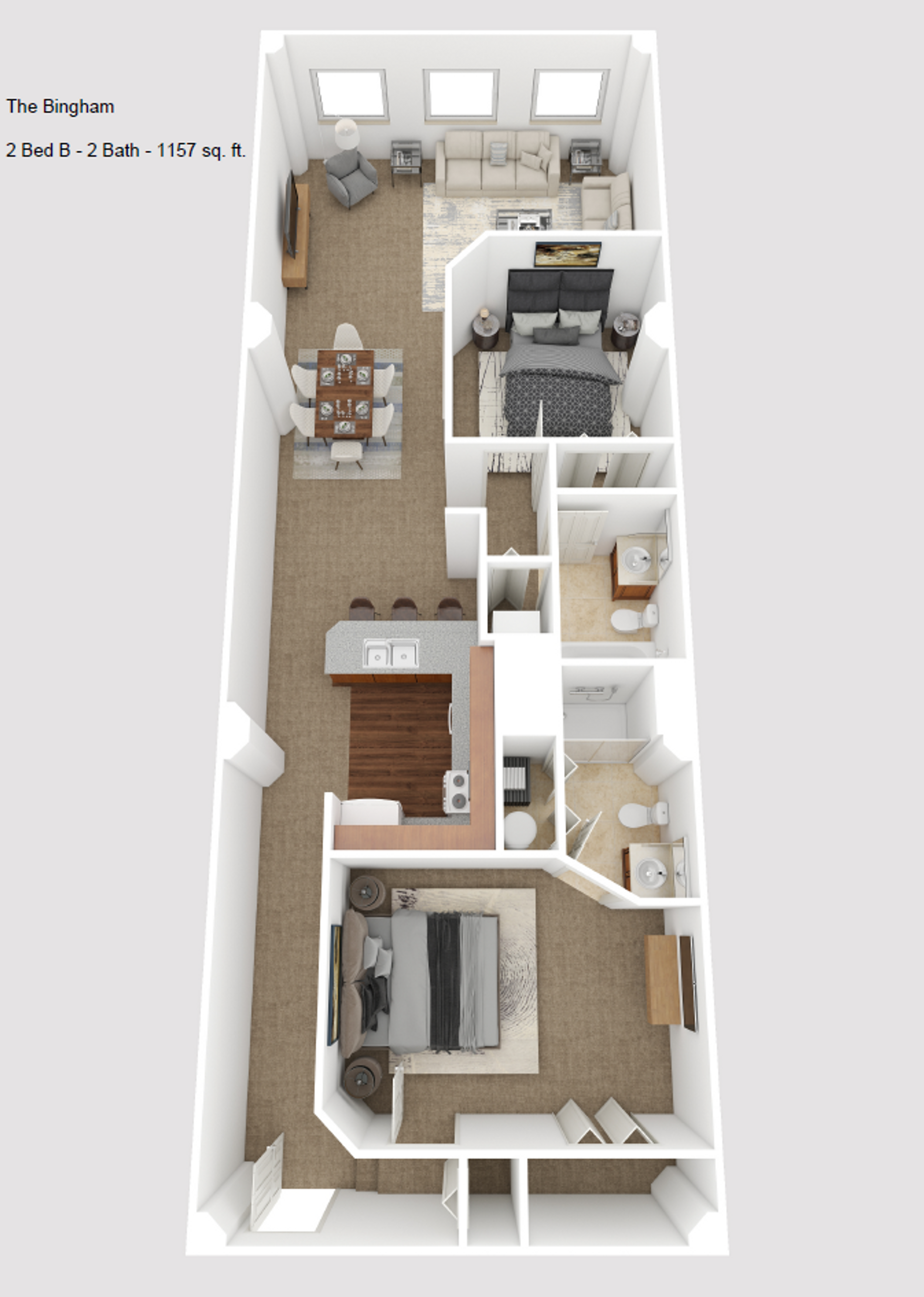 1224 | 2BD  AVAILABLE floorplan image